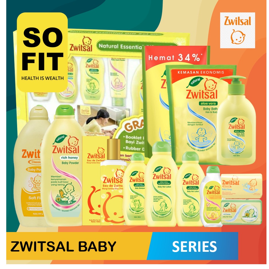 ZWITSAL BABY SERIES / Zwitsal Hair Body / Shampoo / Sabun  Batang / Baby Soap / Hair Lotion / Telon / Gift Set