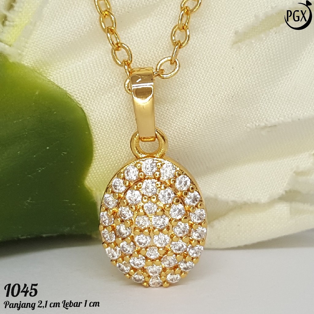 PGX Liontin Kalung Xuping Wanita Aksesoris Fashion Perhiasan Lapis Emas  - I045