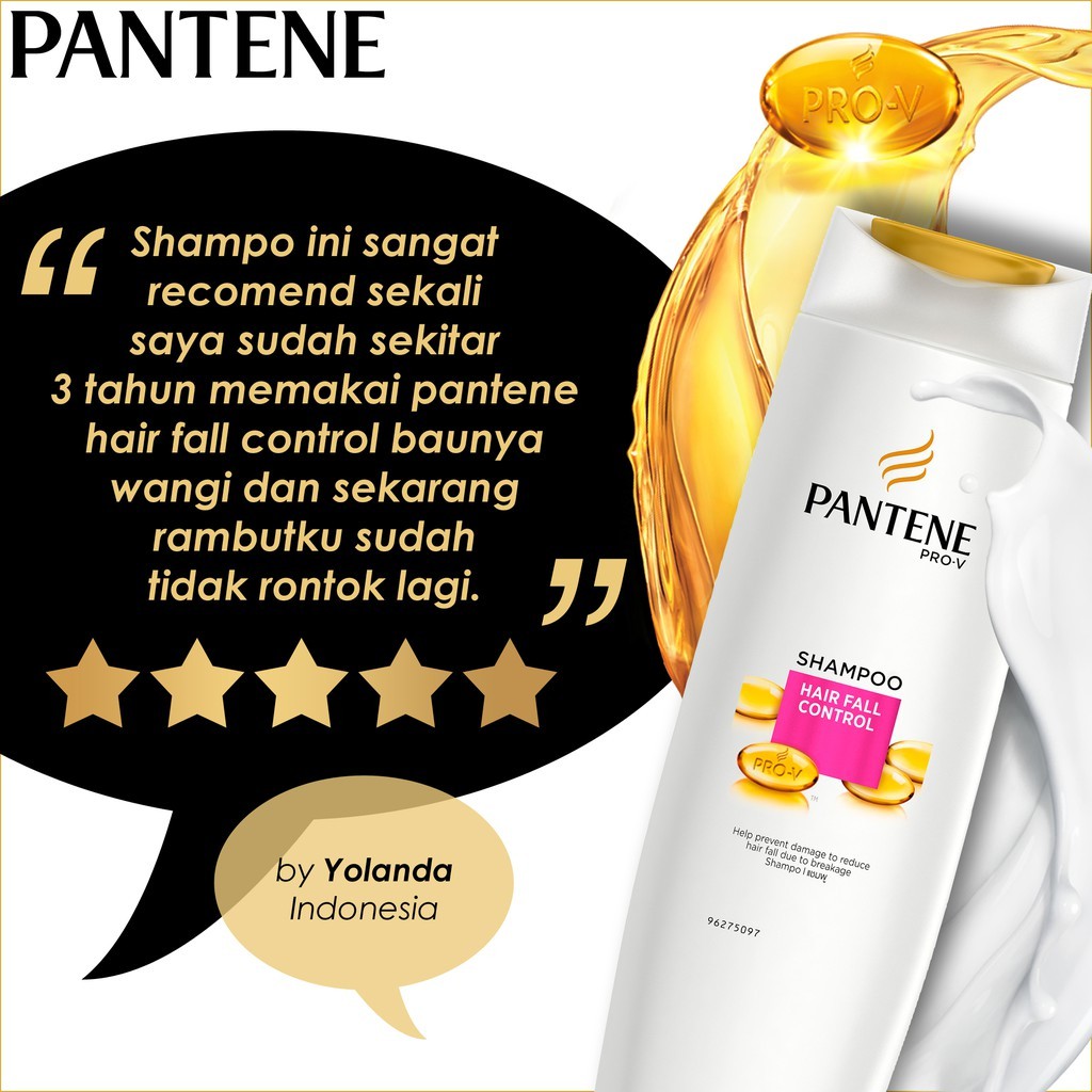 Pantene Shampoo Hair Fall Control 750 Ml Paket Isi 2 Shopee Indonesia