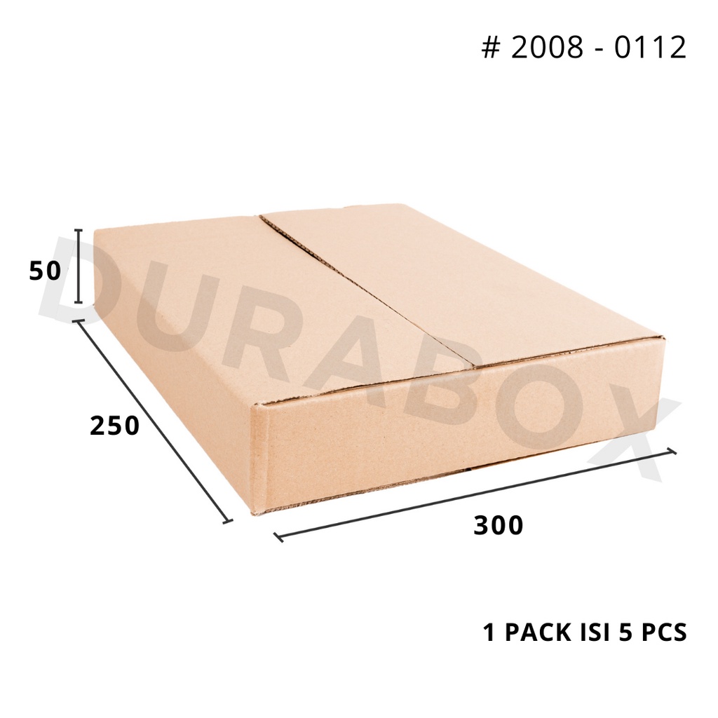 

30 x 25 x 5 cm A1 | KARDUS / KARTON BOX CORRUGATED - KEMASAN / PACKAGING / PACKING MAKANAN | #2008-0112
