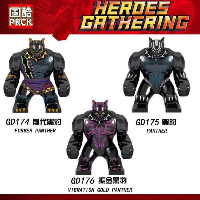 GD174 GD175 GD176 T'Chaka Black Panther Vibranium Marvel Wakanda Brick