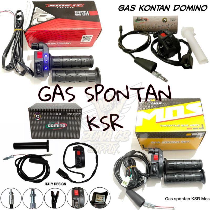 gas spontan ninja r rr ksr / kabel gas kontan kawasaki / hangrip hanspat kaze / holder ksr saklar ka