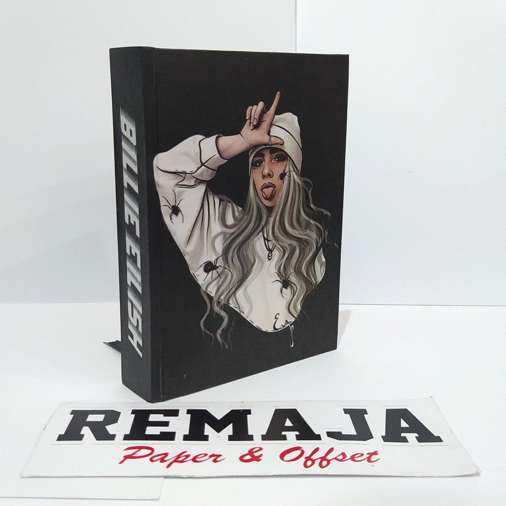

Pocket book/Notebook Hardcover BILLIE EILISH A6 & A5 / buku tulis catatan notes