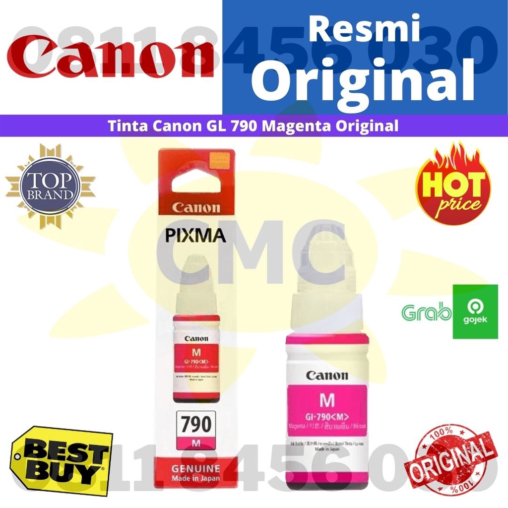 CANON TINTA BOTOL GL 790 COLOR ORIGINAL MAGENTA