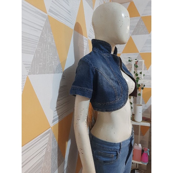 Top Jeans Wanita/Rompi Jeans Wanita/Rompi Preloved Wanita/Rompi
