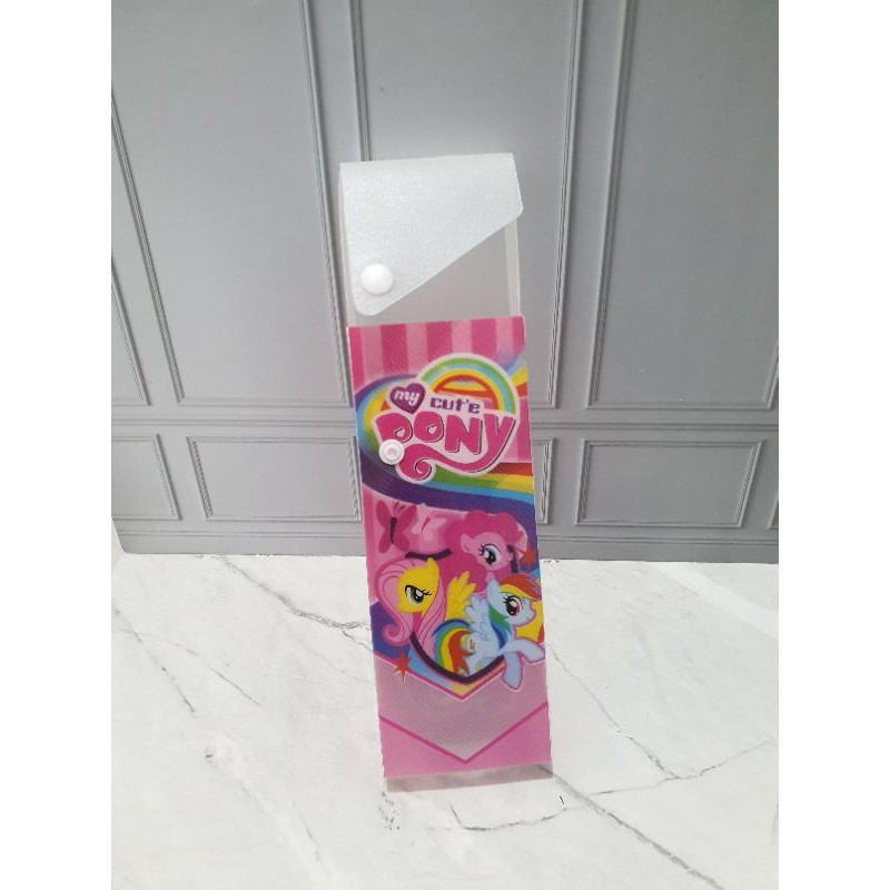 kotak pensil slot kancing/kotak pensil laci/pensil case/tempat pensil-Little Pony
