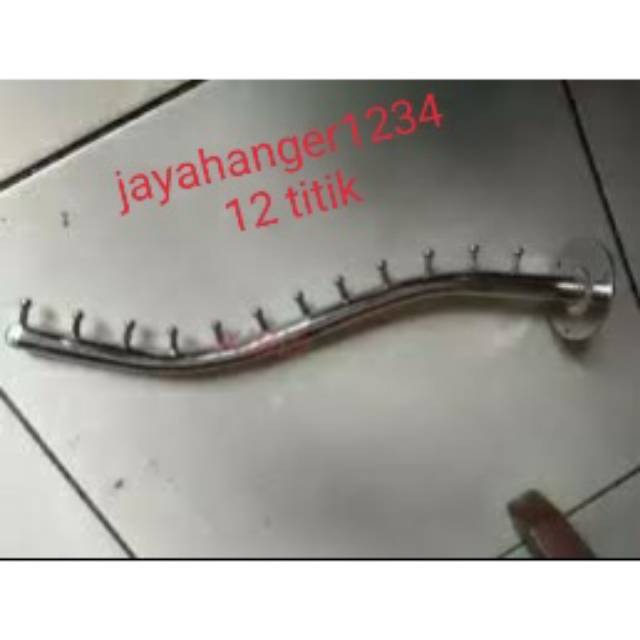 Hanger suling tembok 12 titik belalai