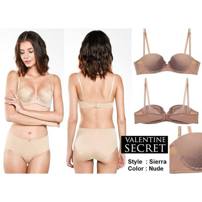 Bra Set With Panty Valentine Secret Style Sierra Color Nude X96 Original