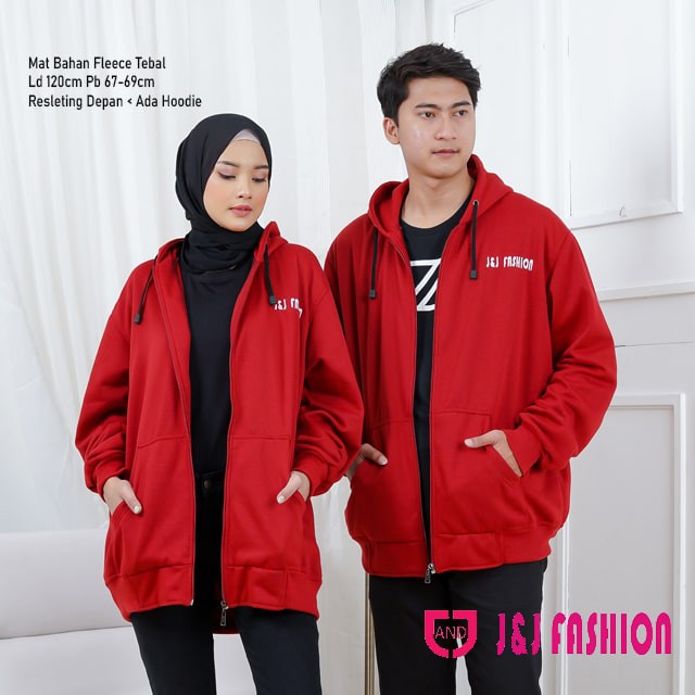 jaket Couple Fleece premium hoodie XXL Tebal Stylish hight quality Original Dan Berlabel