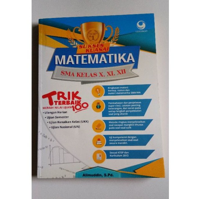 Buku Top No. 1 Sukses Kuasai MATEMATIKA SMA Kelas X, XI, XII