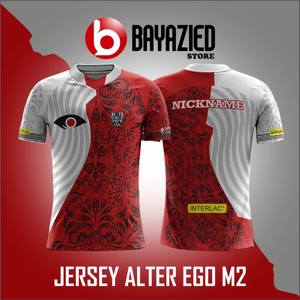 Jersey Alter Ego M2 Terbaru 2021 baju kaos gaming esport mobile legend AE free nickname bonus stiker