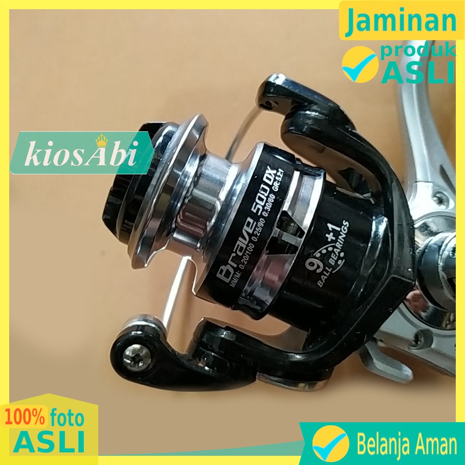 REEL ANYFISH BRAVE 500-DX POWER HANDLE 10 BEARINGS ONE WAY