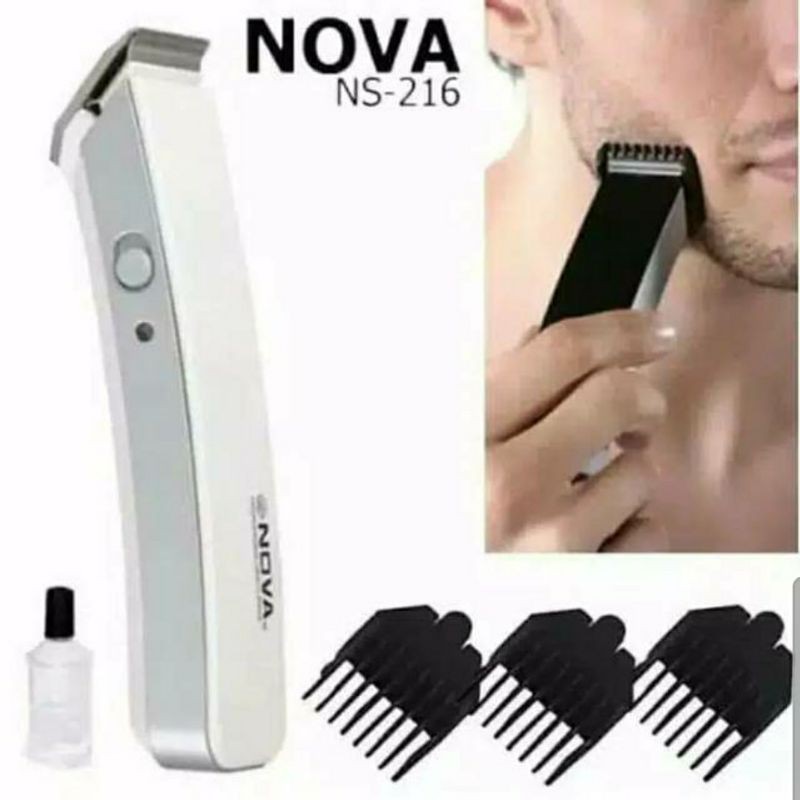 PROMO COD !! Alat Cukur Rambut Jenggot kumis Nova 216 Mesin Cukur Rambut Hair Clipper Nova M