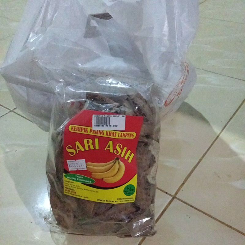 kripik pisang coklat