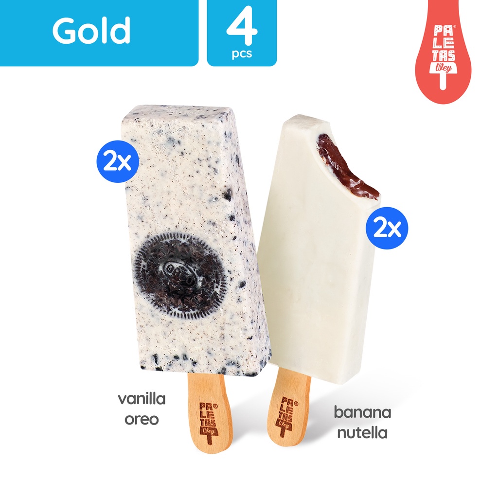 

Es Krim Paletas Wey 2 BANANA NUTELLA, 2 VANILLA OREO