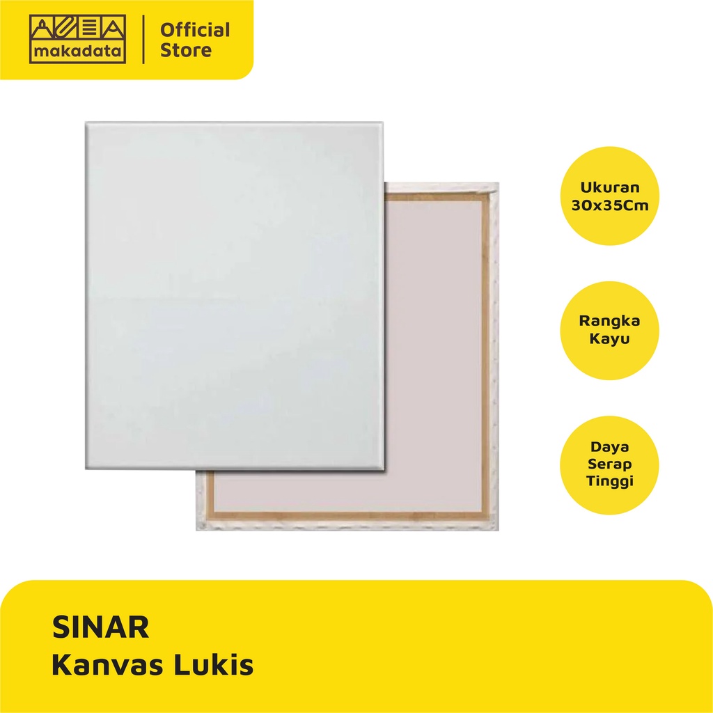 

KANVAS LUKIS SINAR PUTIH POLOS UKURAN 30 X 35 CM MURAH
