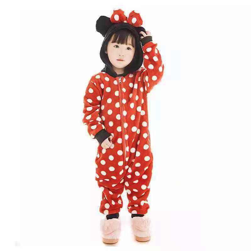 PIYAMA ONESIE KOSTUM KIGURUMI BAJU KID ANAK DISNEY MICKEY STITCH WINNIE DLL