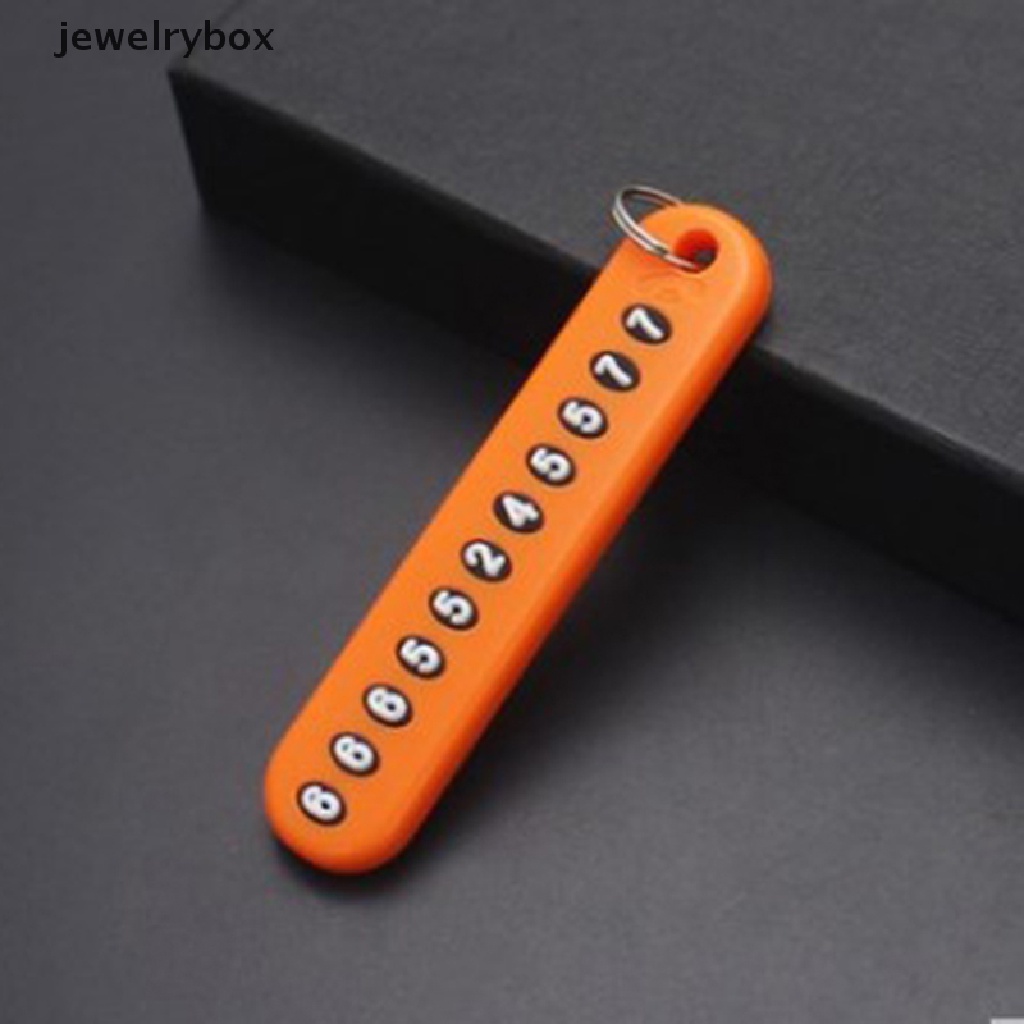 [Box] Mobile Phone Straps Anti-lost Phone Number Plate Car Keychain Pendant Keyring Boutique