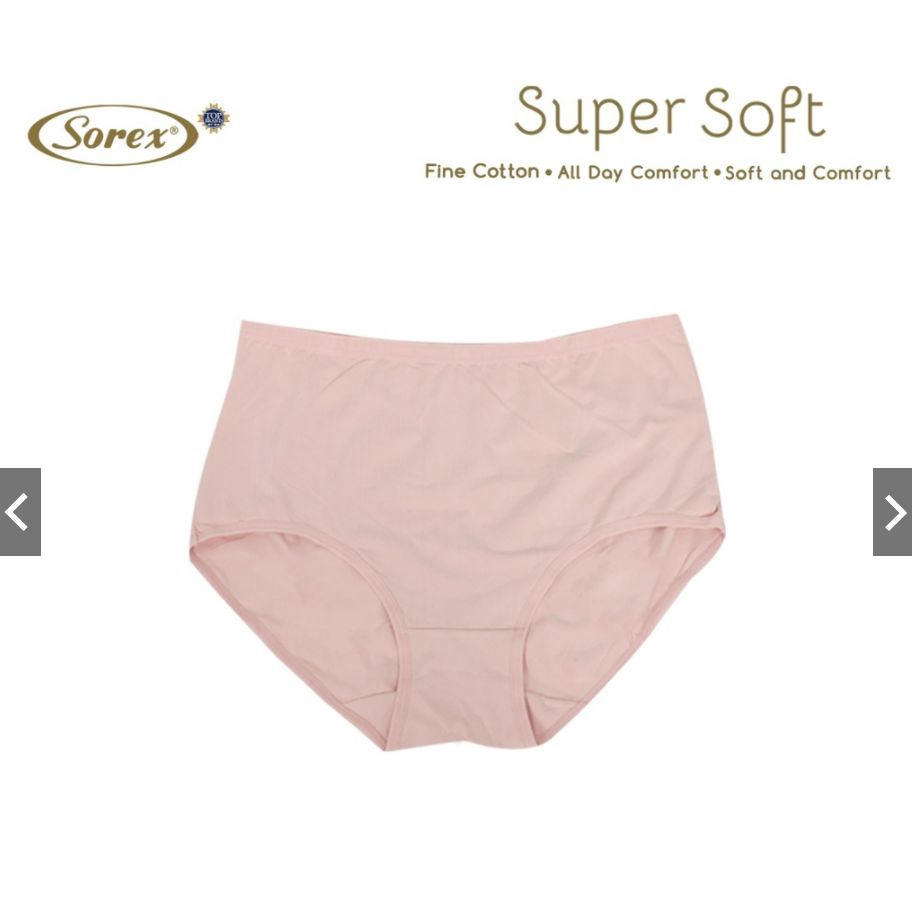 Sorex 1248 - 3 Pcs Celana Dalam Wanita - Pakaian Dalam Wanita - CD Basic Wanita Super Soft Extra Size Jumbo