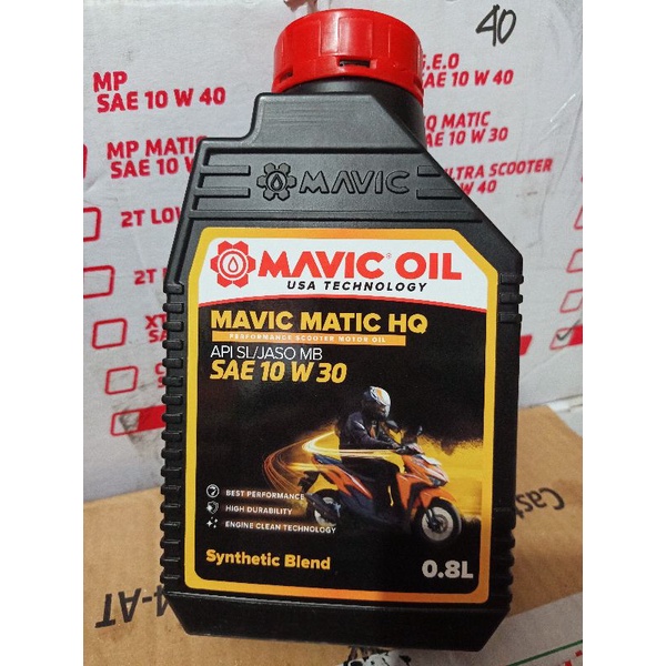 OLI MAVIC HQ 0.8 Liter Metic Sae 10W-30 / Oli Mavic 0.8 Metic