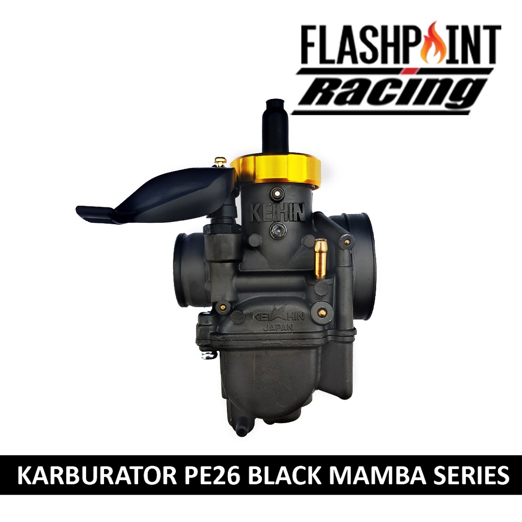 (BISA COD) KARBURATOR KEIHIN OEM PE 24 26 28 BLACK MAMBA RED GOLD CNC THAILAND KARBU PE28 PE26 PE24 KARBULATOR BEAT VARIO MIO RX KING MX GRAND SUPRA SMASH 125 X BYSON SHOGUN NINJA CBR GL PRO RR SOUL FI FU 150 SATRIA R VIXION TIGER GL REVO MX VEGA Z ZR-6