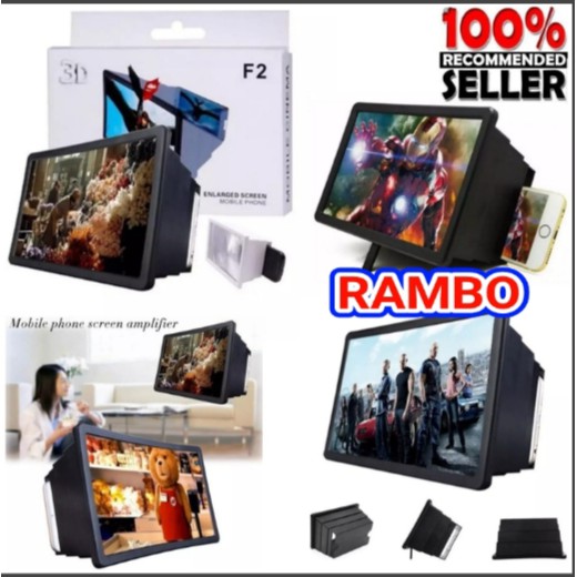 KACA PEMBESAR LAYAR F2 ENLARGED SCREEN F2F2 / PEMBESAR LAYAR HP 3D LCD SR