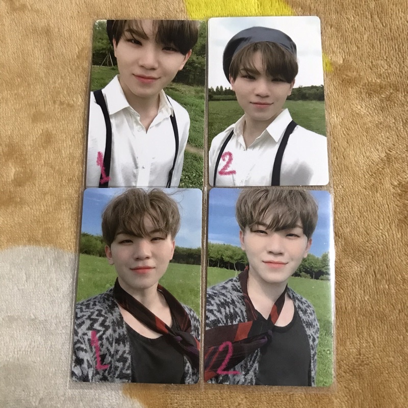 woozi an ode beret seventeen svt pc photocard