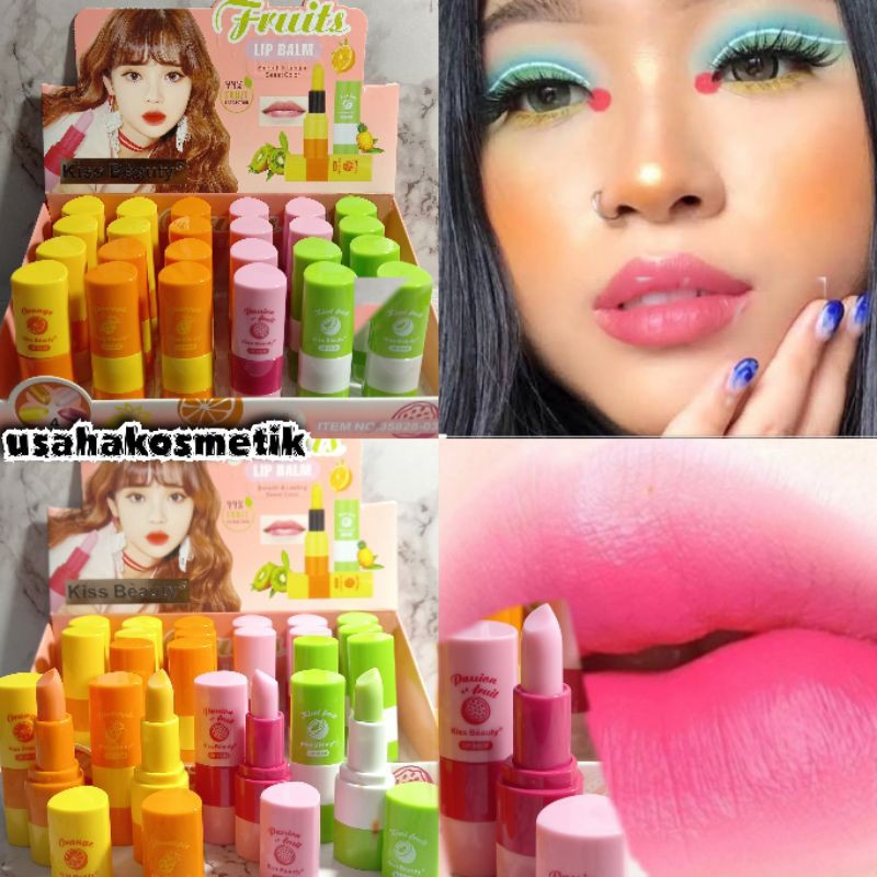 PROMO LIPSTICK | LIP BALM VIT PINK BIBIR MATTE | SILKY KISS BEAUTY NO.35857-03 | 35828-03