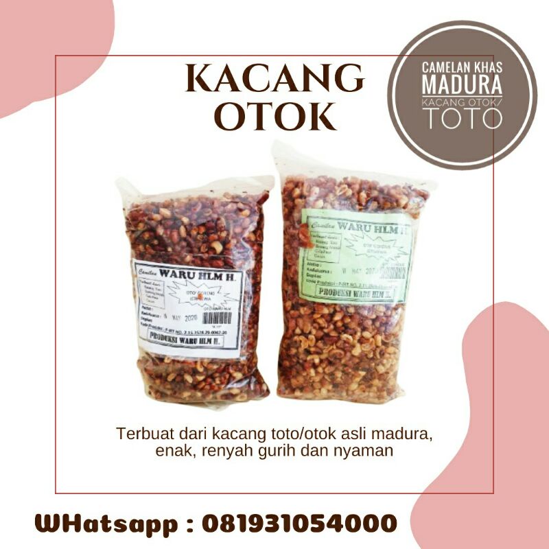 

Oleh Oleh Madura//Kacang Otok Pedas Manis//Kacang Toto Asli Madura Gurih Dan Renyah