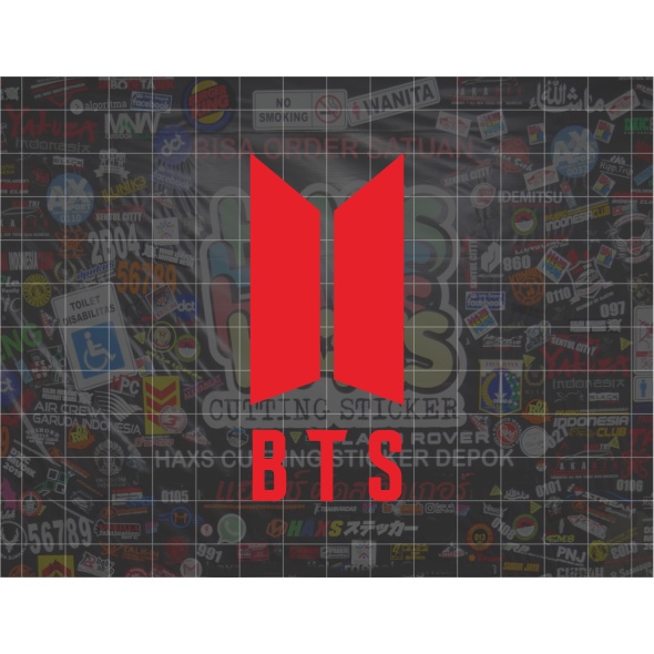 Cutting Sticker Kpop Boyband BTS Ukuran 8 Cm Untuk Mobil &amp; Motor