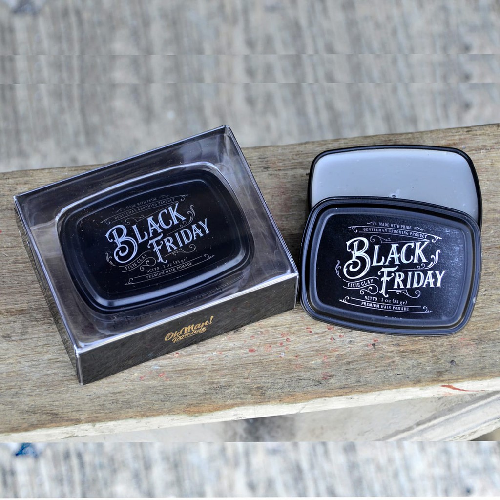 Pomade Black Friday Fixie Clay Sudah BPOM Free Sisir Saku