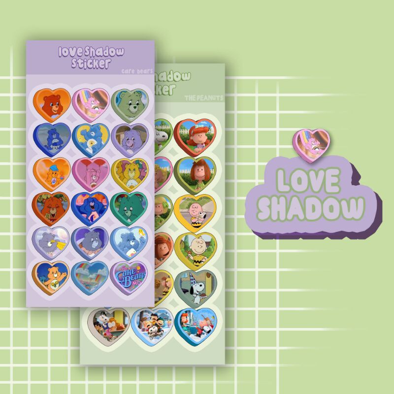 

sticker love shadow for bullet journal