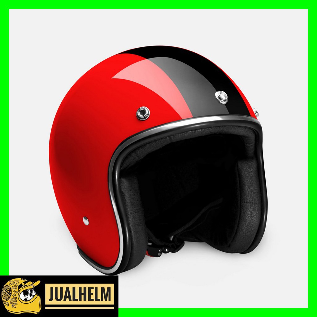 HELM RETRO ZULU VIPER RED CHROME