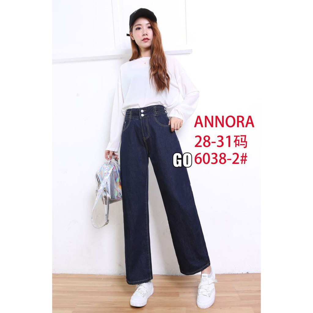 gof CELANA KULOT JEANS WANITA ANNORA JEANS KULOT CEWEK