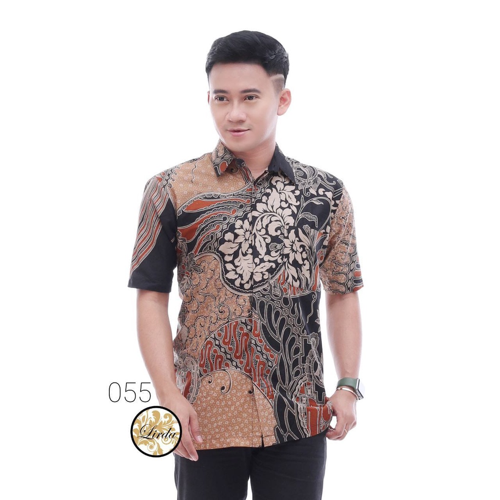 COD//Kemeja Batik Pria Lengan Pendek Baju Batik Pria Batik Pekalongan Kemeja Batik Modern Kemeja Kantor Pria Batik