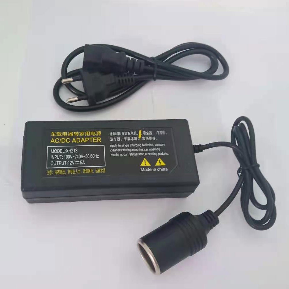 Adaptor Vaccum Cleaner Mobil Ke Listrik Rumah Power Supply Penyedot debu 220V to DC 12V 5A 60W