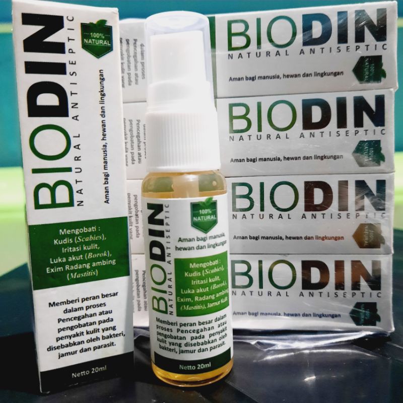 Biodin spray 20ml obat luka gatel scabies hewan