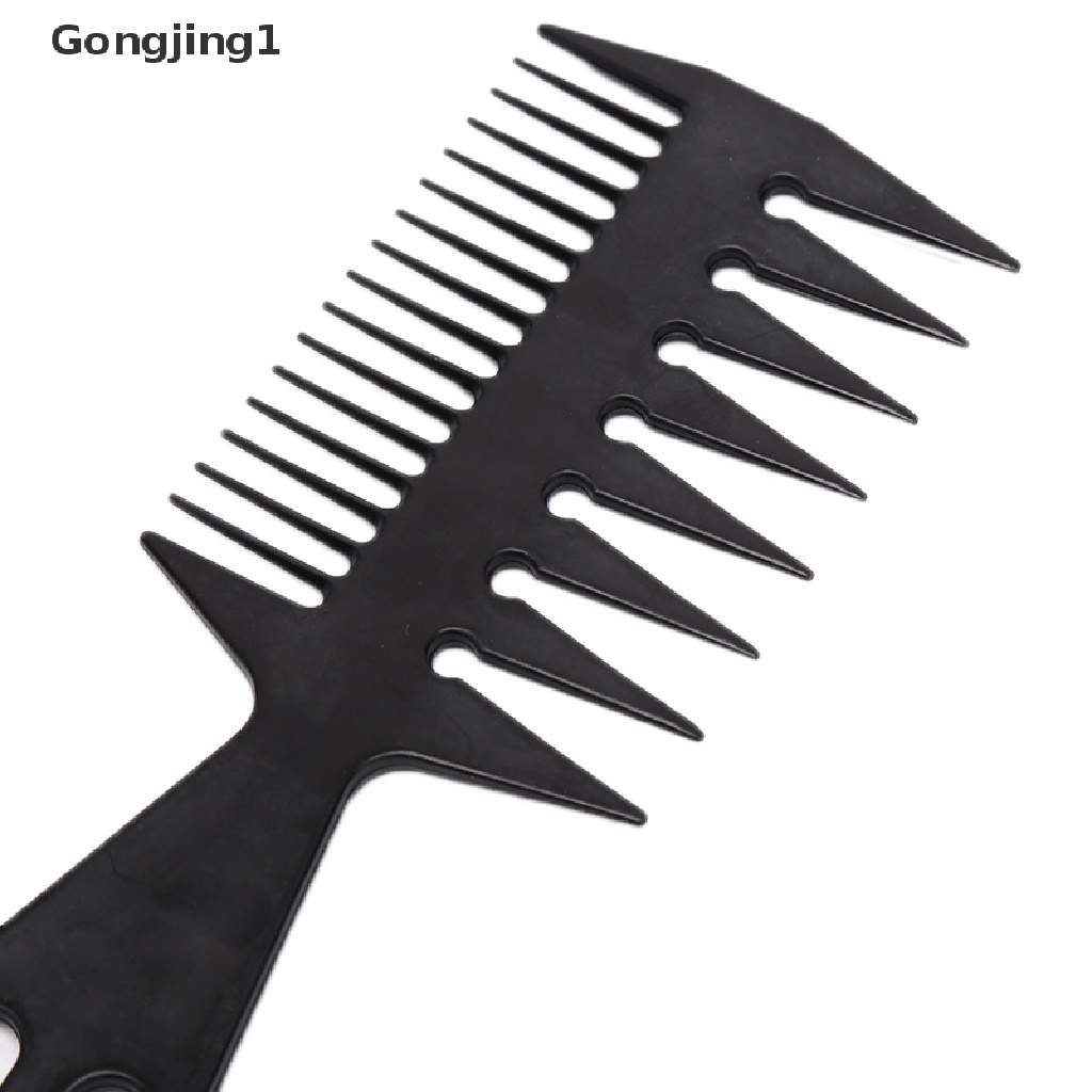 Gongjing1 Sisir Brush Dengan Gagang Kayu Untuk Salon / Barber