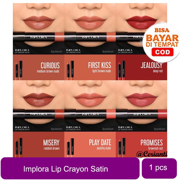 IMPLORA Lip Crayon Satin | Lipstick | Lip Cream | Lipcream | Lipcrayon