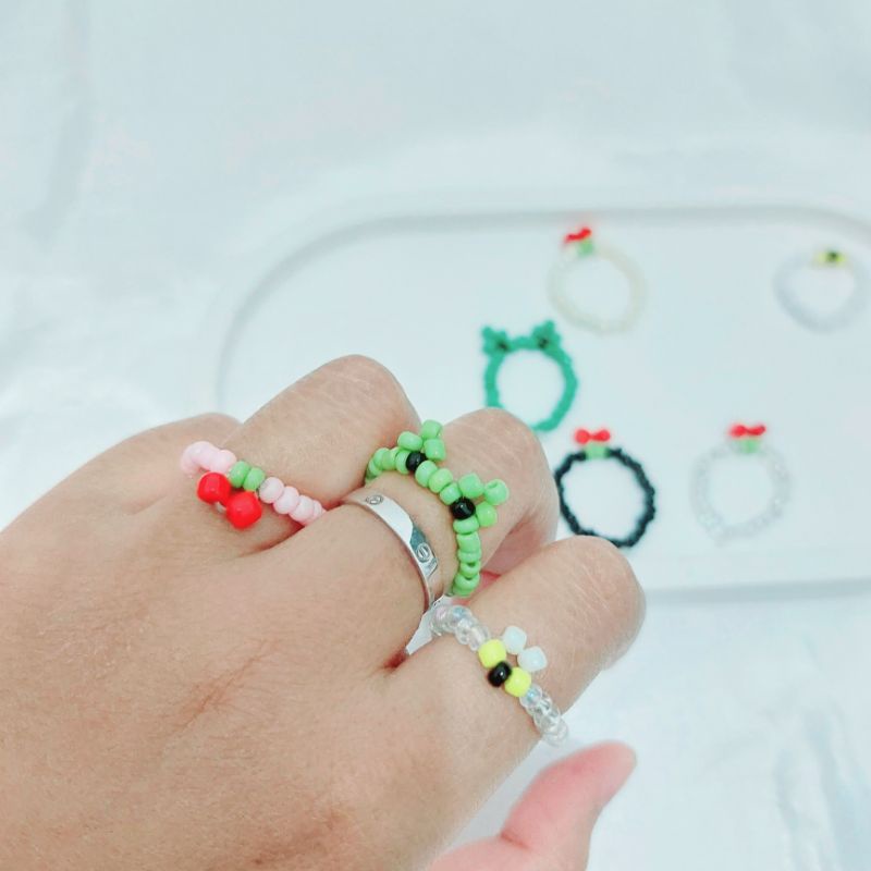 cincin manik-manik | cincin manik | beads ring | cincin manik lucu | cincin manik korea
