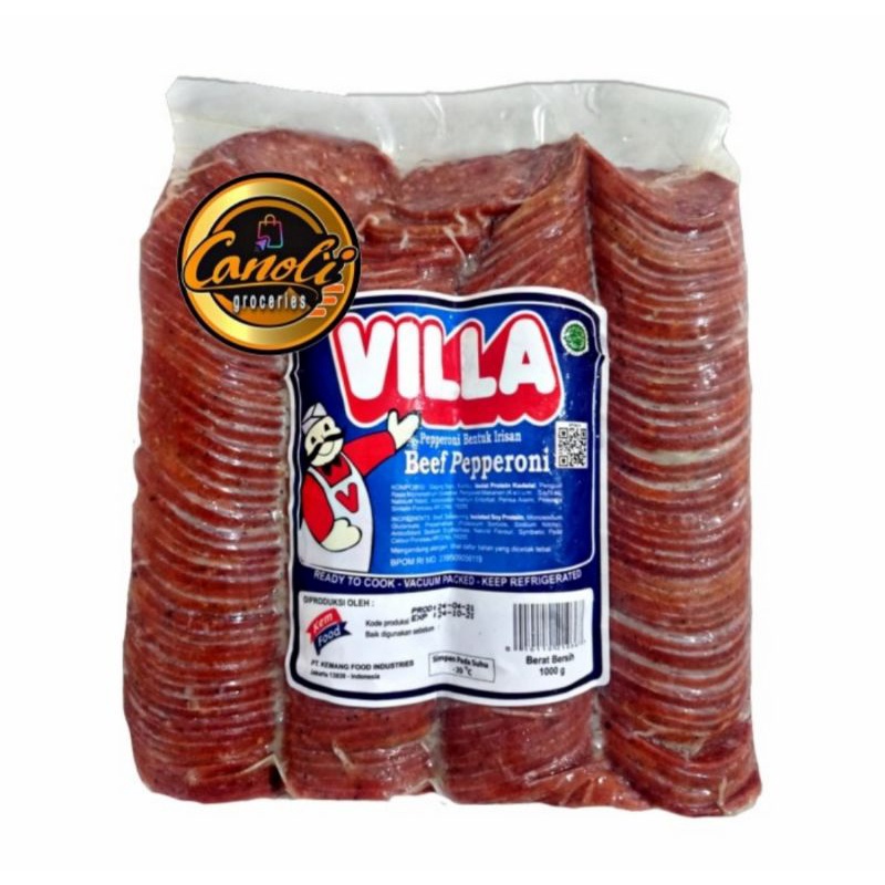 beef pepperoni 1kg / villa beef pepperoni 1kg