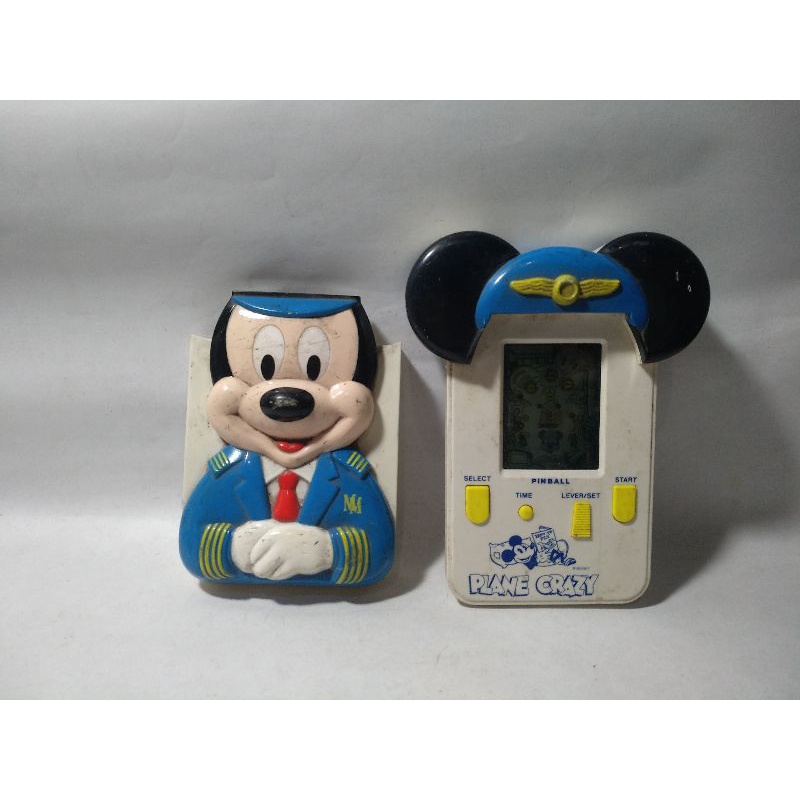 Ganci Gantungan Kunci Game Watch Gimbot Gamebot Pilot Pesawat Terbang Mickey Miki Tikus Mouse Pinbal