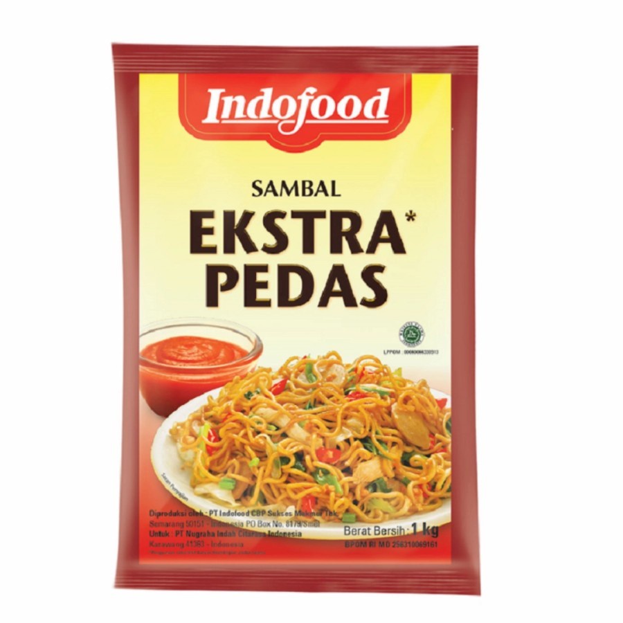 

Indofood Saus Sambal Extra Pedas Extra Hot Chili Sauce 1 Kg