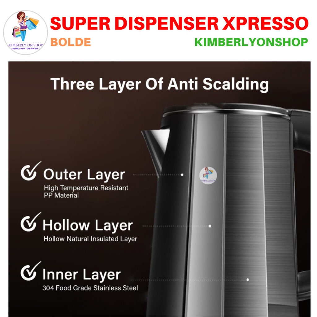 Super Dispenser Xpresso Dispenser Air Galon Bawah Plus Remote BOLDe
