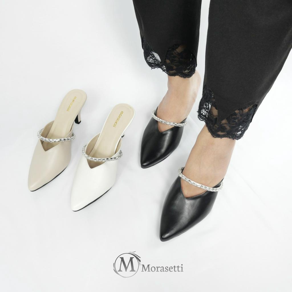 Morasetti Guzelim Mules Wanita Heels 7 cm