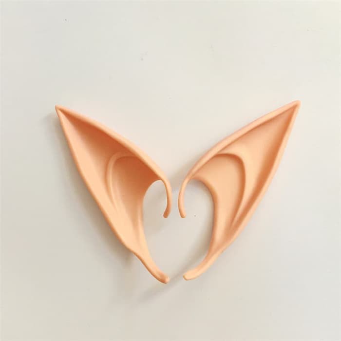 EEJ elf ear latex model jepit panjang 12 cm cosplay kuping telinga mainan