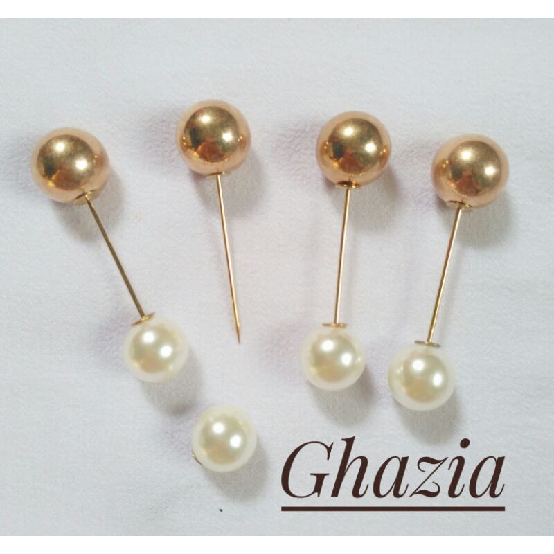 Tuspin Mutiara Gold 4cm Murah