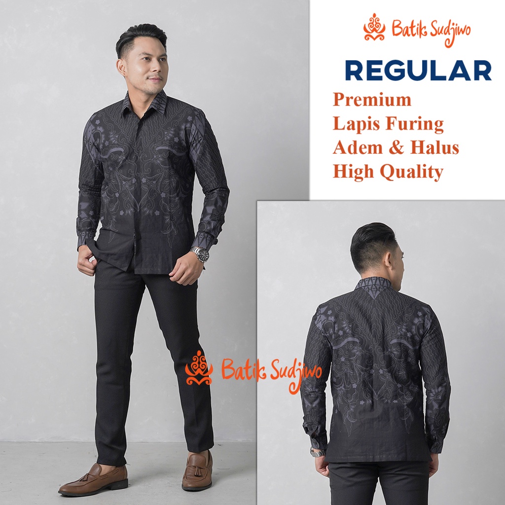 Atasan Kemeja Batik Pria Slimfit 1066