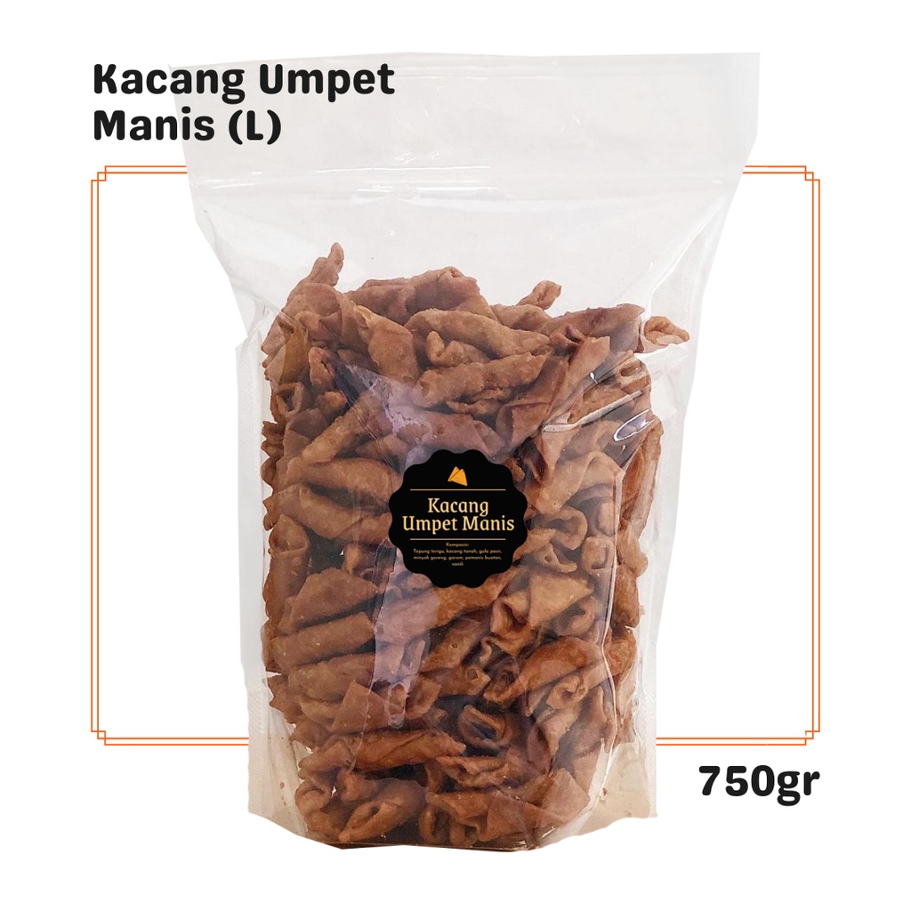 

SNACK KEKINIAN Kacang Umpet Manis (L) 750gr / Snack Cemilan / Makanan Camilan Enak Renyah