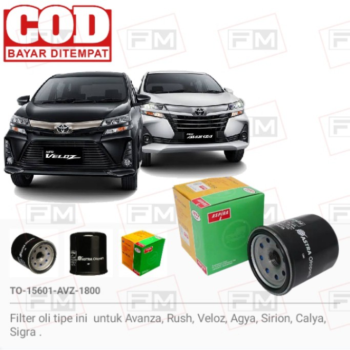 FILTER OLI AVANZA AVANZA VELOZ ASPIRA